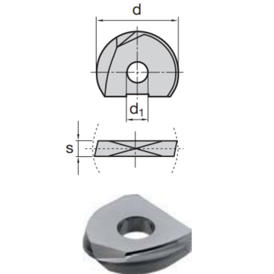 Picture of LMT Fette WPR 08 D LCKP10M Milling Insert Ball Mill 0.315 Cutter Diameter
